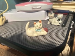 Collection of Ceramic Cat Figurines