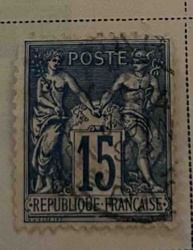 French Sower, Allegory of Peace (15 Centimes)