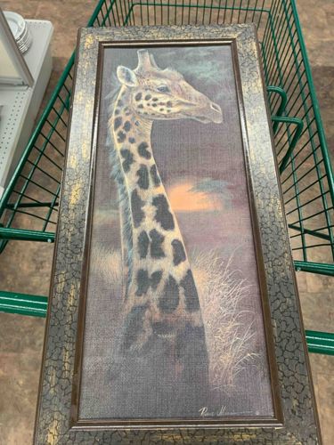 Framed Giraffe Print by Rana