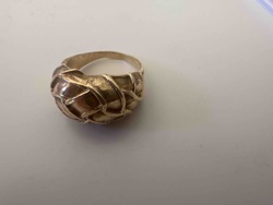 14K Gold Weave Design Ring