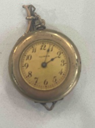 Antique/Vintage Gold-Toned Pocket Watch with Decorative Clasp