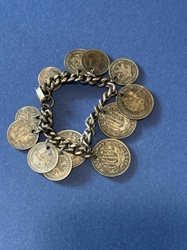 Vintage Coin Charm Bracelet