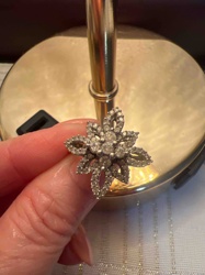 Diamond Cluster Floral Ring