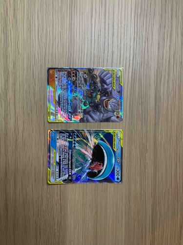 Pokemon Trading Card Game GX Series Cards (Machamp-GX and Lunala-GX)