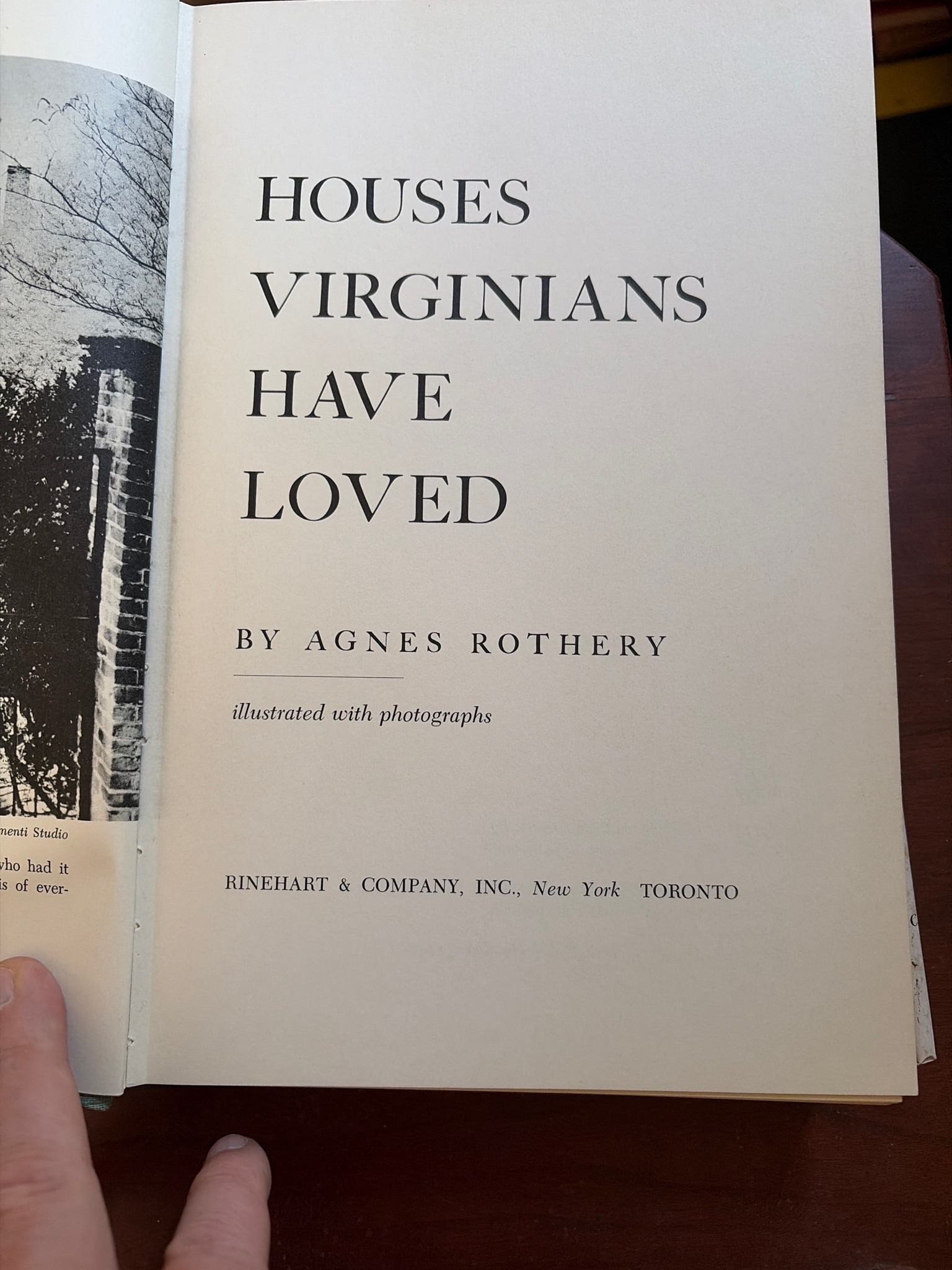 Submitted photo of Houses Virginians Have Loved by Agnes Rothery (not authenticated)