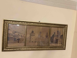 Framed Triptych Cityscape Prints