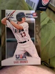 Gabe Briones Panini USA Baseball 15U Trading Card