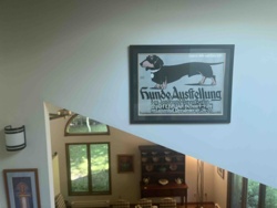 Vintage "Hunde Ausstellung" Dachshund Poster