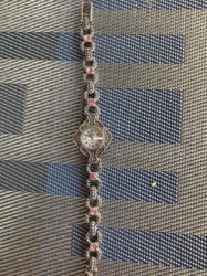Women's Fashion Watch with Bejeweled Band
