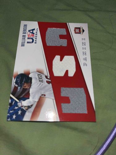 William Benson USA Baseball Relic/Memorabilia Trading Card