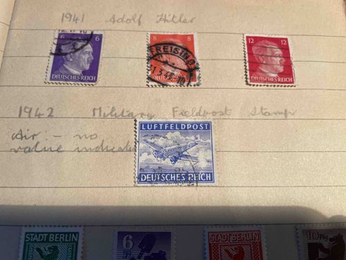 German Philatelic Collection - Adolf Hitler and Military Fieldpost Stamps (1941-1942)