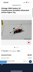 Vintage 1986 Hasbro G1 Transformers Aerialbot Silverbolt Action Figure Toy