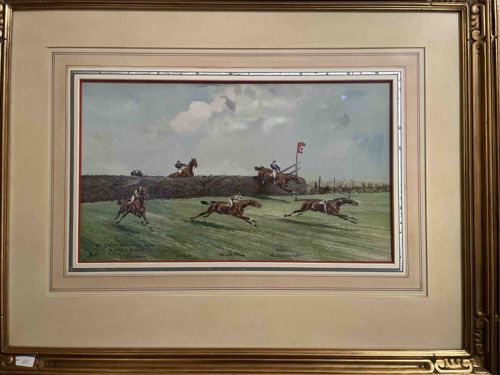 Steeplechase Horse Racing Print (The Long Grass)