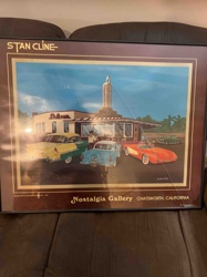 Stan Cline 'Dobra's Drive-In / Nostalgia Gallery' Framed Art Print