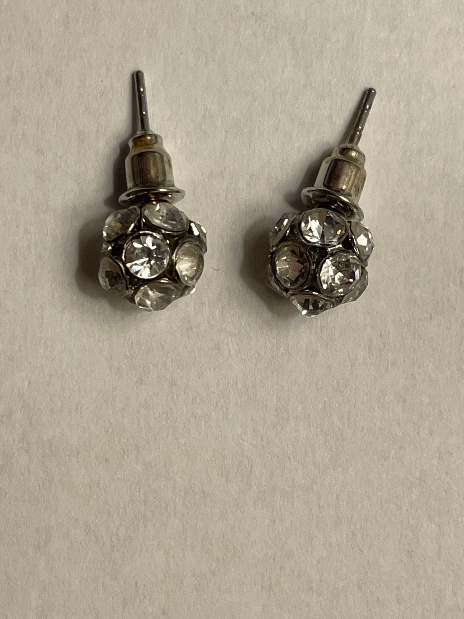 Submitted photo of Rhinestone pavé ball stud earrings