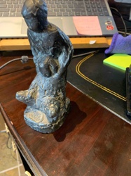 Kneeling Figure Sculpture by TVDV