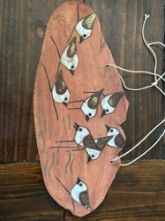 Hand-Painted Ceramic Bird Plaque