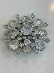 Vintage Rhinestone Starburst Brooch