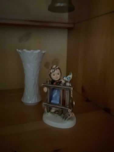 Goebel Hummel Figurine 'Culprits' and Belleek Vase