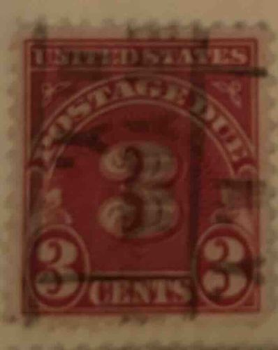 United States 3 Cents Postage Due Stamp