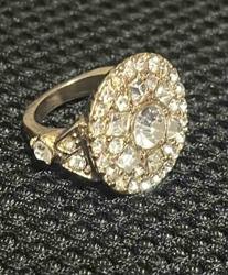 Vintage Round Cluster Cocktail Ring