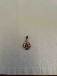 Multi-Gemstone Teardrop Pendant