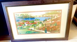Framed Tuscan Landscape Print