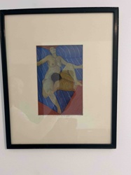 Reclining Nude Figure Art Print