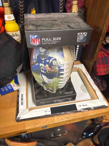 NFL Full Size Football with LaDainian Tomlinson Display
