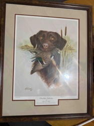Chocolate Labrador by James H. Killen, Signed Print