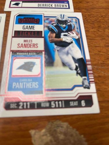 Miles Sanders 2023 Panini Contenders 'Game Ticket' Football Card