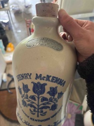 Henry McKenna Kentucky Straight Bourbon Whiskey Stoneware Jug