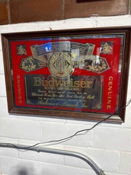 Budweiser King of Beers Framed Mirror Sign