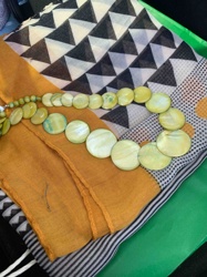 Graduated Mother-of-Pearl (or Shell) Beaded Necklace