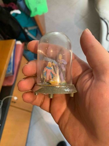 Konitz Limited Edition Miniature Figurine Bell Jar / Snow Globe