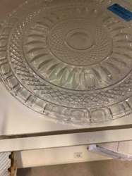 Clear Glass Decorative Serving Platter