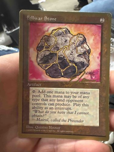 Fellwar Stone (Autographed Magic: The Gathering Card)