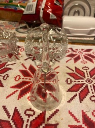 Clear Pressed Glass Bell