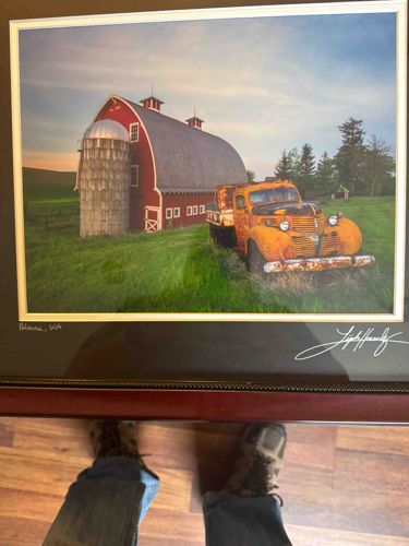 Barn and Truck Photograph