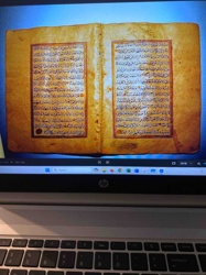 Double Sheet from a Golden Persian Manuscript (Circa 1250)