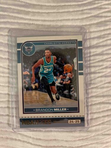 2024-25 Panini NBA Hoops Brandon Miller Charlotte Hornets Basketball Trading Card