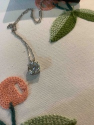 Solitaire Lab-Created Diamond Necklace