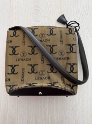 Lenach Monogram Canvas Shoulder Bag