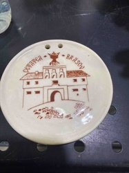 Ceramic Decorative Plate/Wall Plaque with Brasov Motif