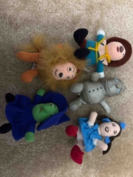 The Wizard of Oz Plush Finger Puppets / Small Plush Figures Set