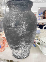 Weathered Black Decorative Vase