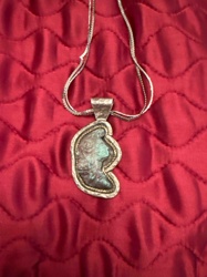 Classical Bust Profile Pendant Necklace