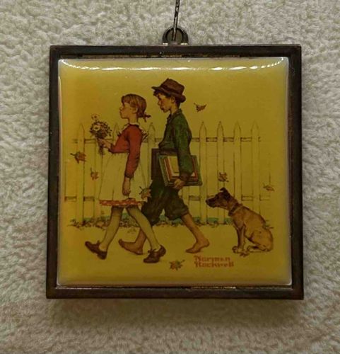 Norman Rockwell 'After The Prom' Art Pendant