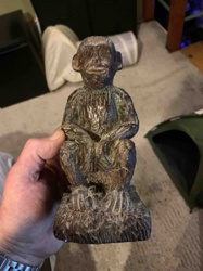 Seated Monkey Sculpture