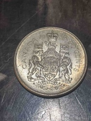 1964 Canadian 50 Cents Coin